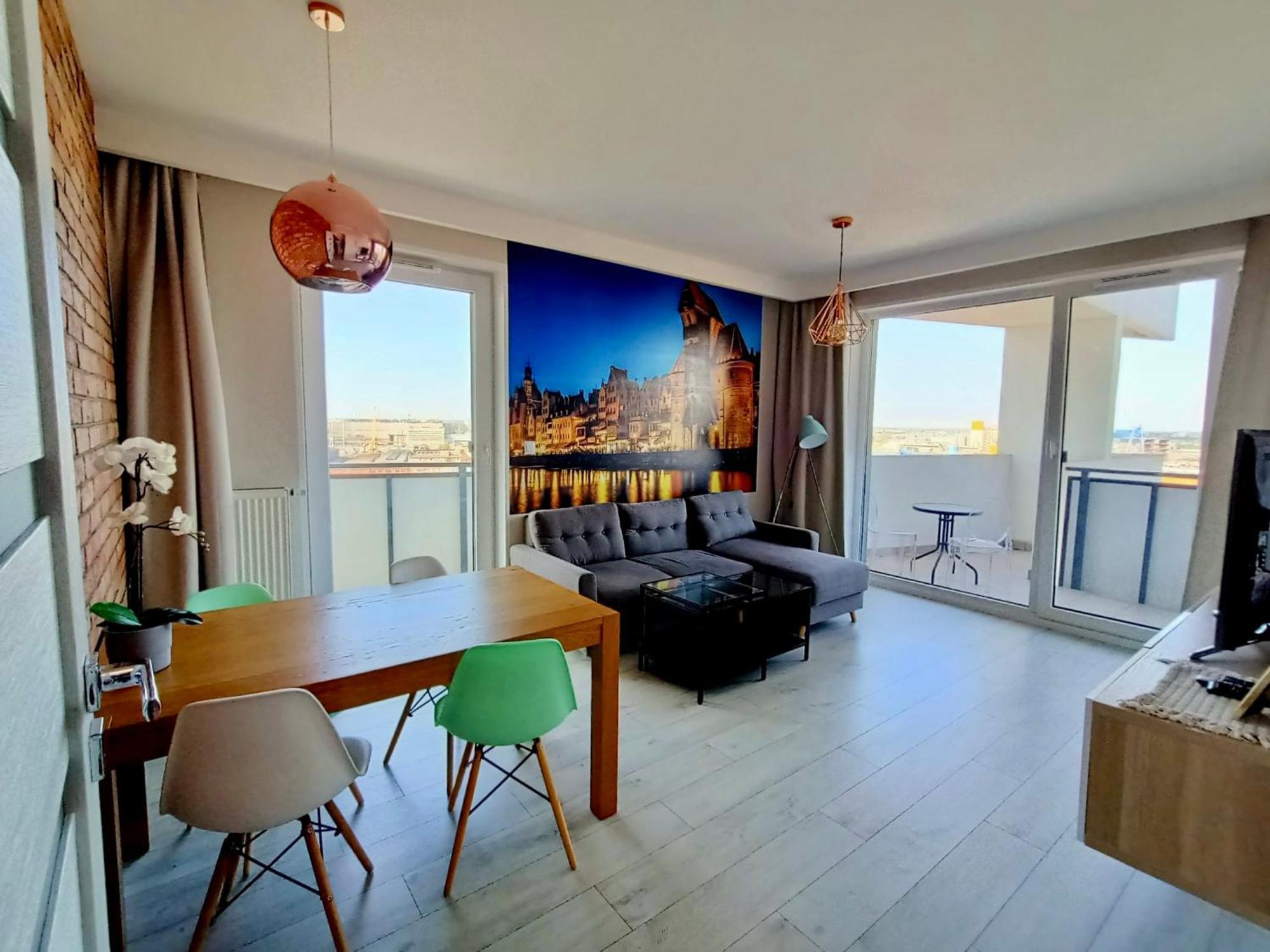Bastion Walowa - Luxury Apartment With Beautiful View Гданськ Екстер'єр фото